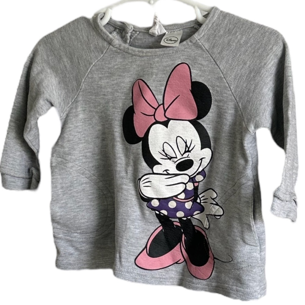 H&M Disney Minnie Mouse 4-6M Baby Girl Sweatshirt with pockets